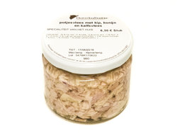 POTJESVLEES VAN KIP, KONIJN EN KALF